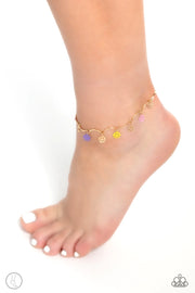 Smiley Sensation-Gold Anklet