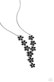 Flowering Feature-Black Necklace