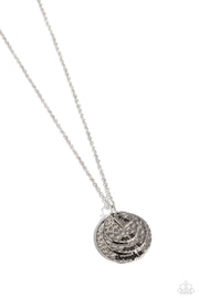 Keep Moving Forward-Silver Necklace