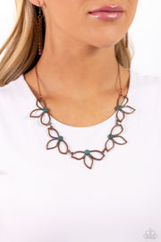 Petal Pageantry-Copper Necklace