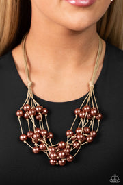 Yacht Catch-Brown Necklace