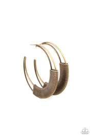 Artisan Attitude Brass Hoop Earrings