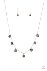 Prairie Perennial Orange Necklace