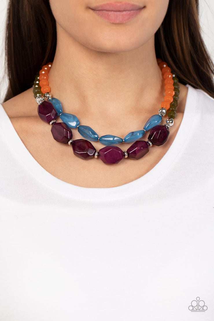 Tropical Trove Purple Necklace
