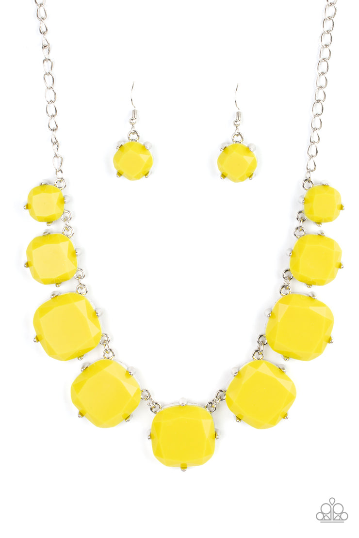 PrIsmatic Prima Donna-Yellow Necklace