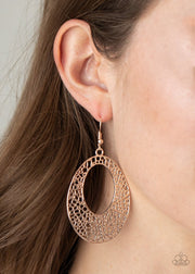 Serenely Shattered-Rose Gold Earring