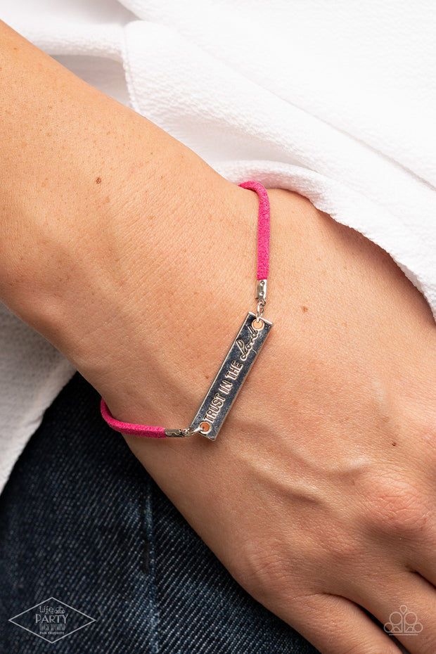 Have Faith - Pink Bracelet