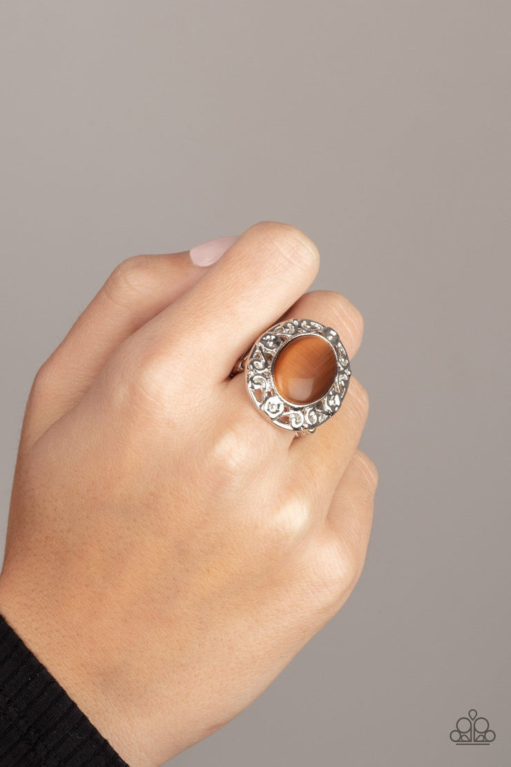 Moonlit Marigold-Brown Ring