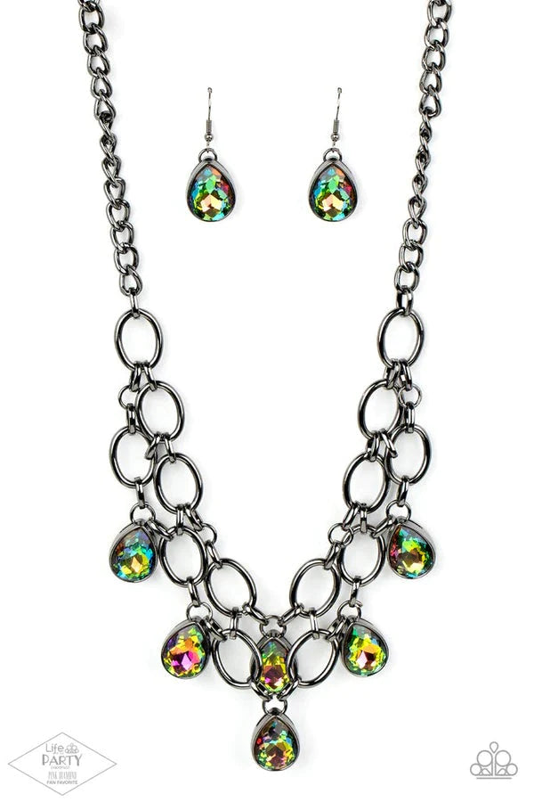 Show Stopping Shimmer-Multi Necklace