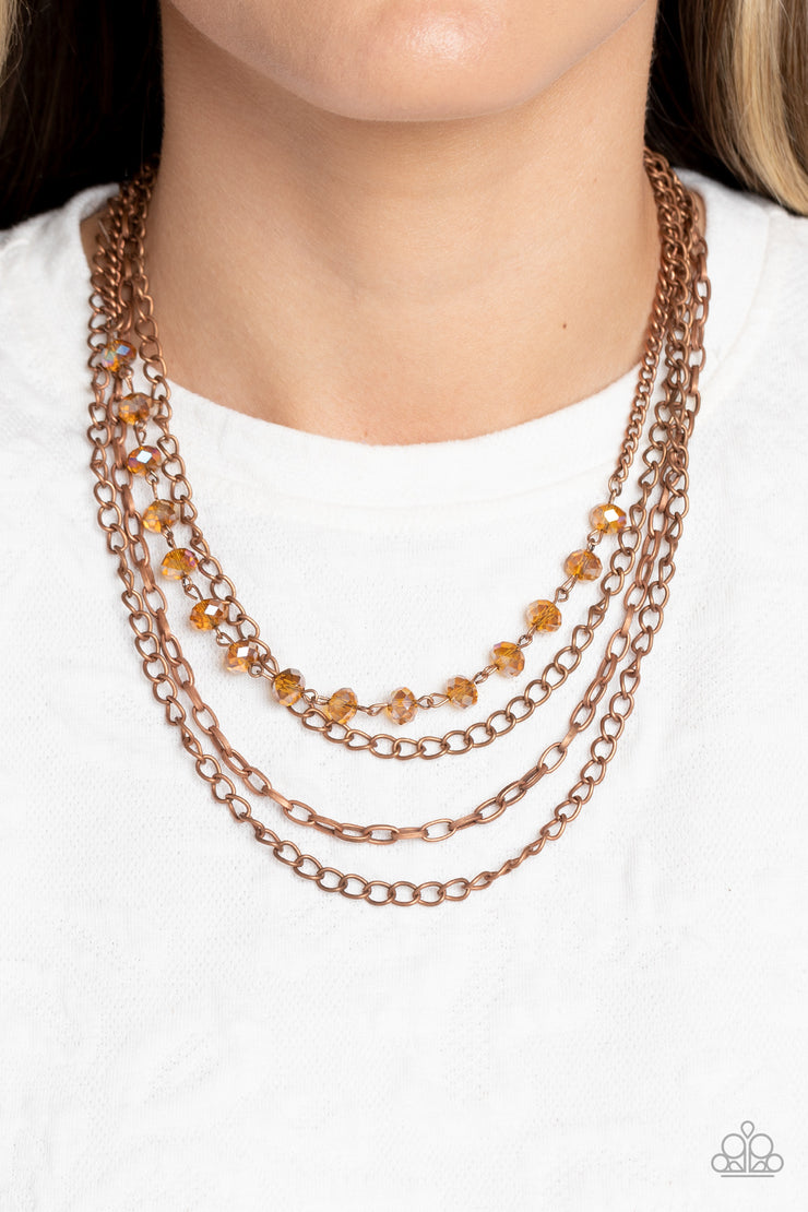Extravagant Elegance - Copper Necklace