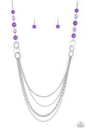 Vividly Vivid - Purple Necklace