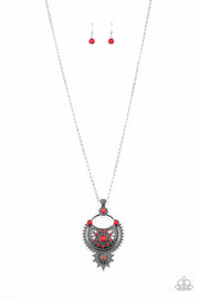 Solar Energy-Red Necklace