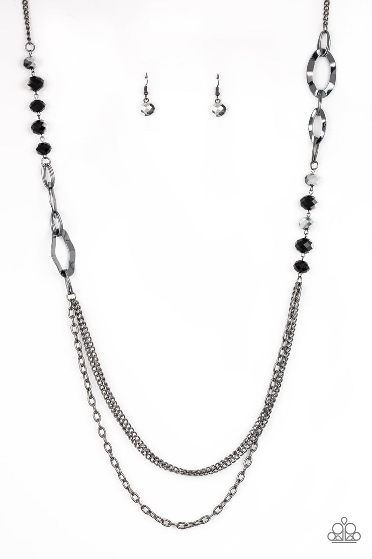 Modern Girl Glam - Black Necklace