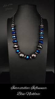 Life of the Party-Set- Blue Necklace and Bracelet