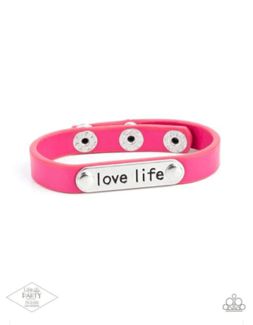 Love Life-Pink Bracelet