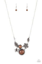 Exquisitely Eden - Brown Necklace