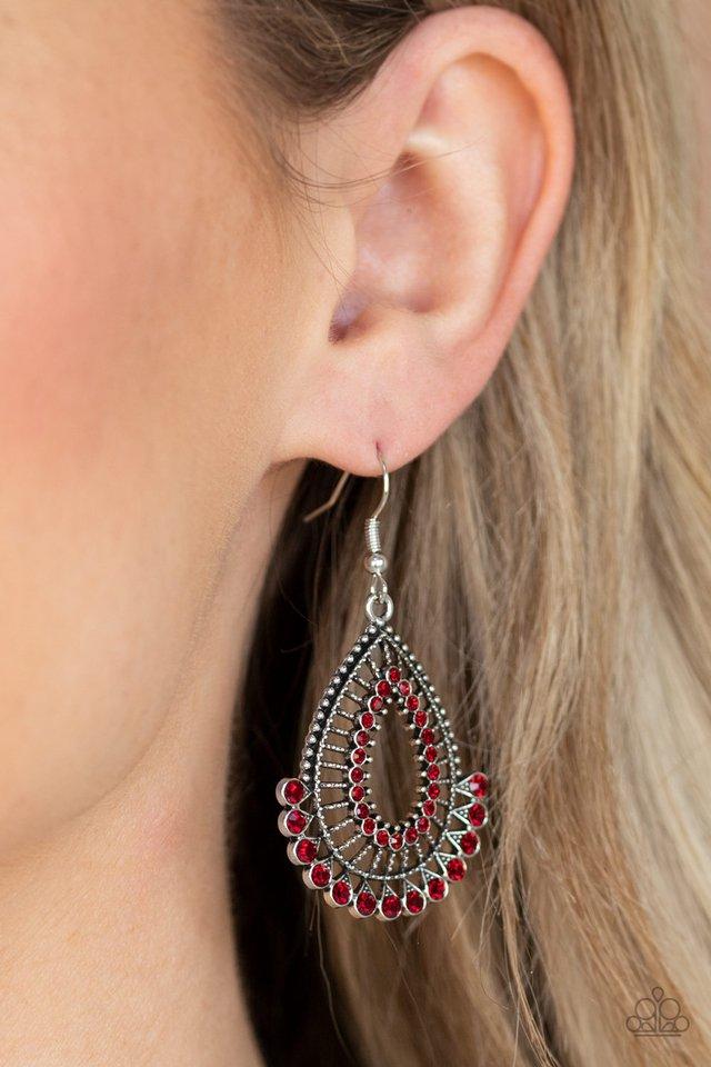 Castle Collection Red Earring