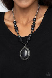 Home Sweet HOMESTEAD Black Necklace