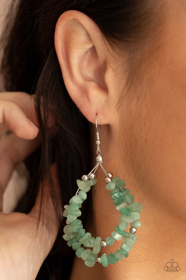 Canyon Rock Art - Green Earring