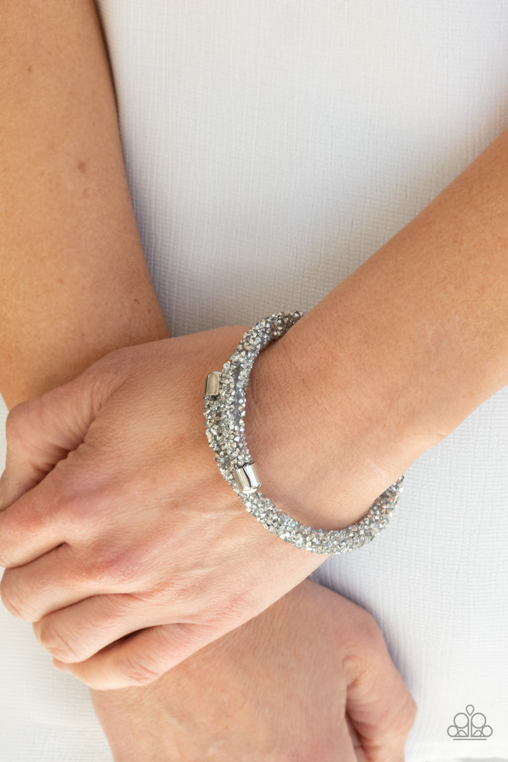 Roll Out The Glitz - Silver Bracelet