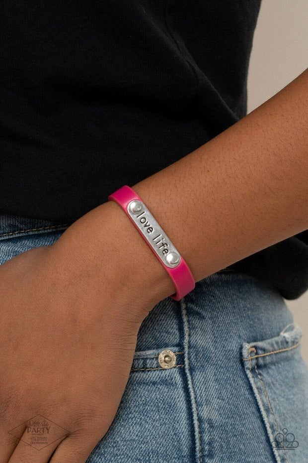 Love Life-Pink Bracelet
