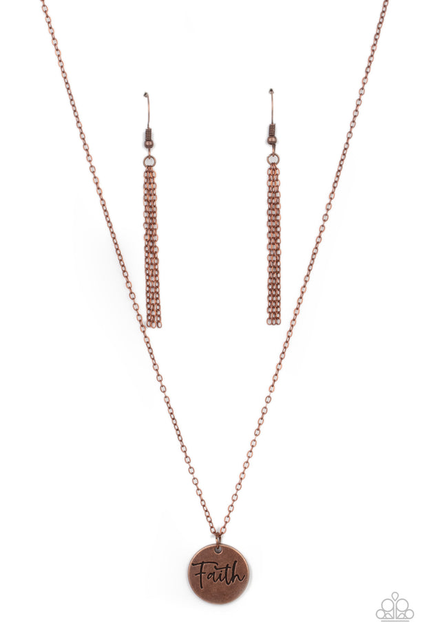 Choose Faith - Copper Necklace