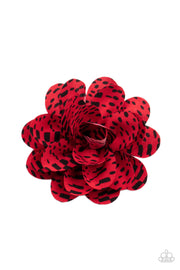 Patterned Paradise - Red Hair Clip