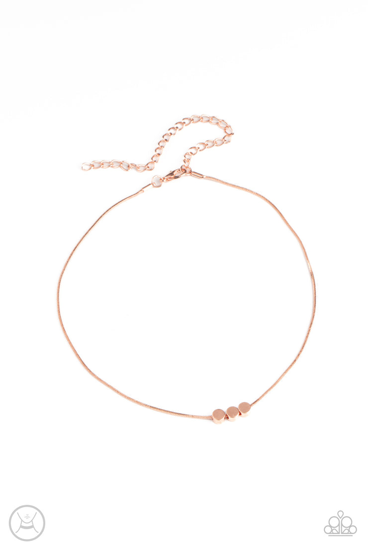 Dynamically Dainty - Copper Necklace