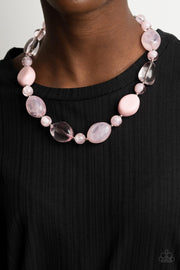 Staycation Stunner - Pink Necklace