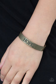 Hope Makes The World Go Round - Brass Bracelet