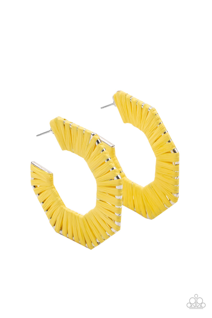 Fabulously Fiesta - Yellow Earring