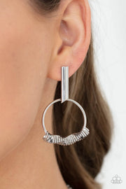 Set Into Motion - Silver Earring
