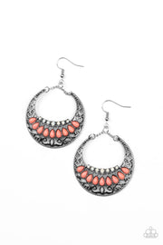 Crescent Couture - Orange Earring