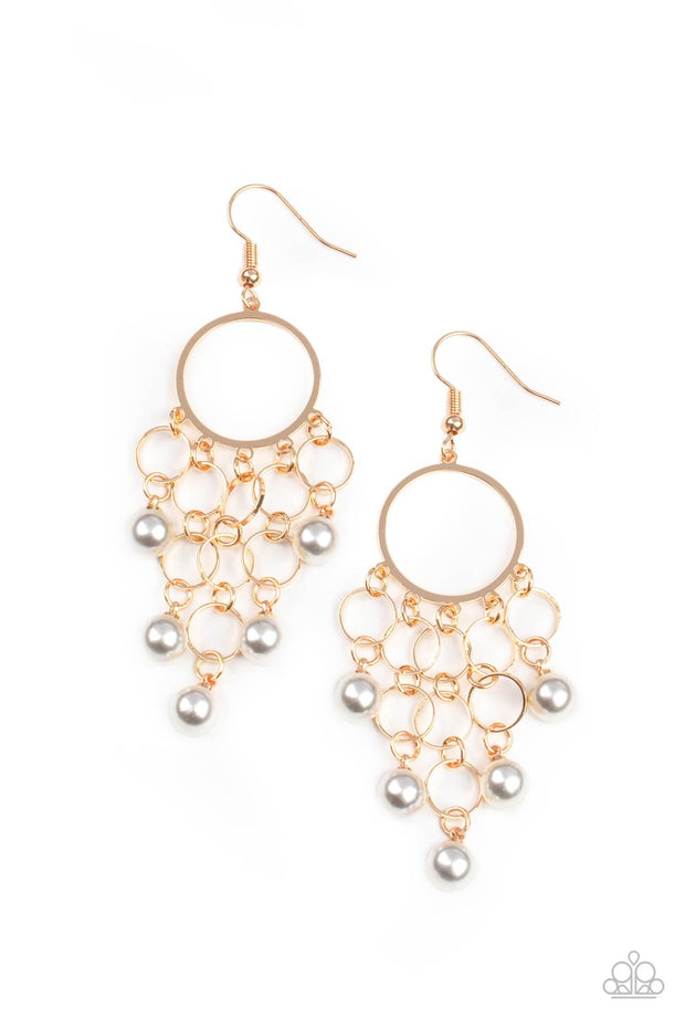 When Life Gives You Pearls - Gold Earring