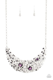 Fabulously Fragmented - Purple Necklace