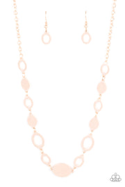 Working OVAL-time - Rose Gold Necklace