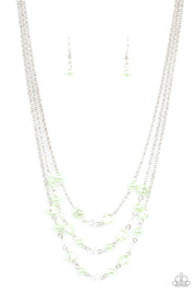 Let The Record GLOW - Green Necklace