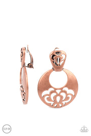 Industrial Eden - Copper Clip Earring