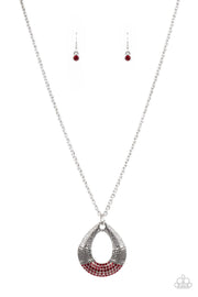 Glitz and Grind - Red Necklace