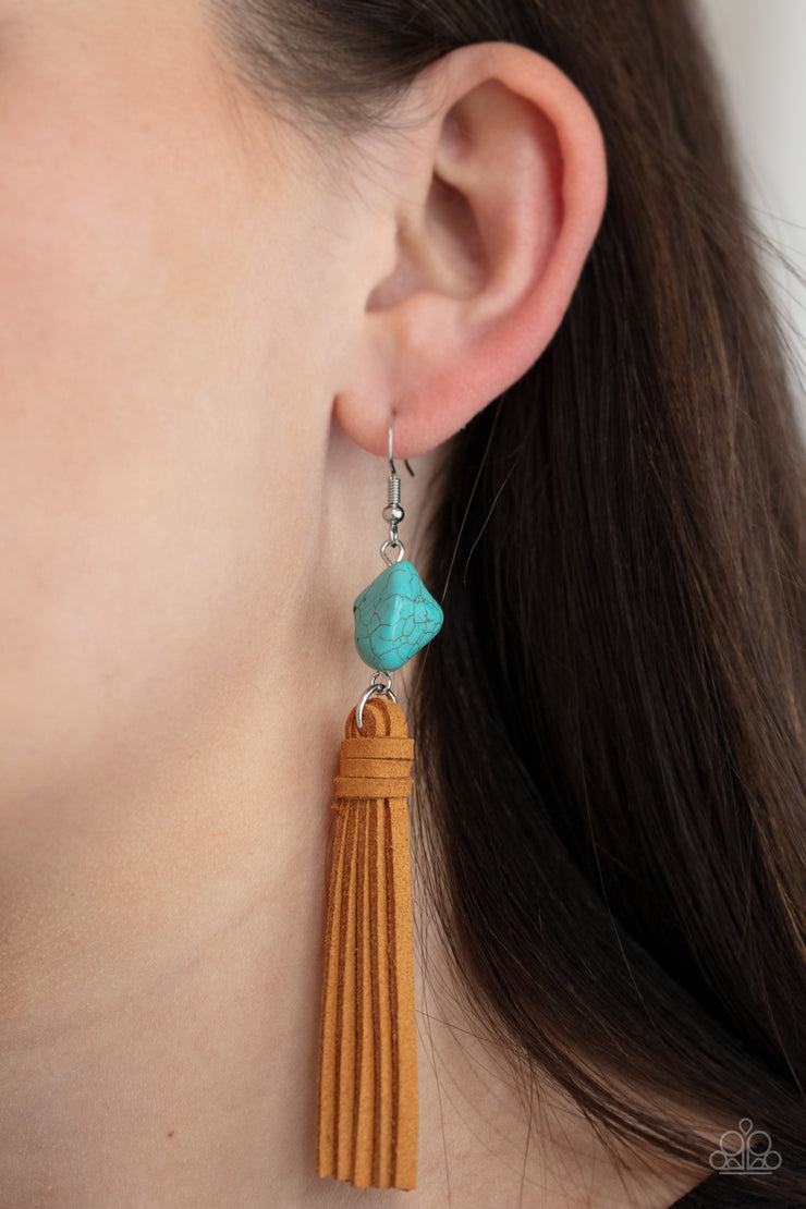 All-Natural Allure - Blue Earring