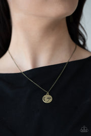 Hold On To Hope - Brass Necklace