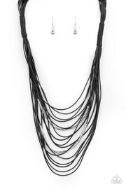Nice CORD-ination - Black Necklace
