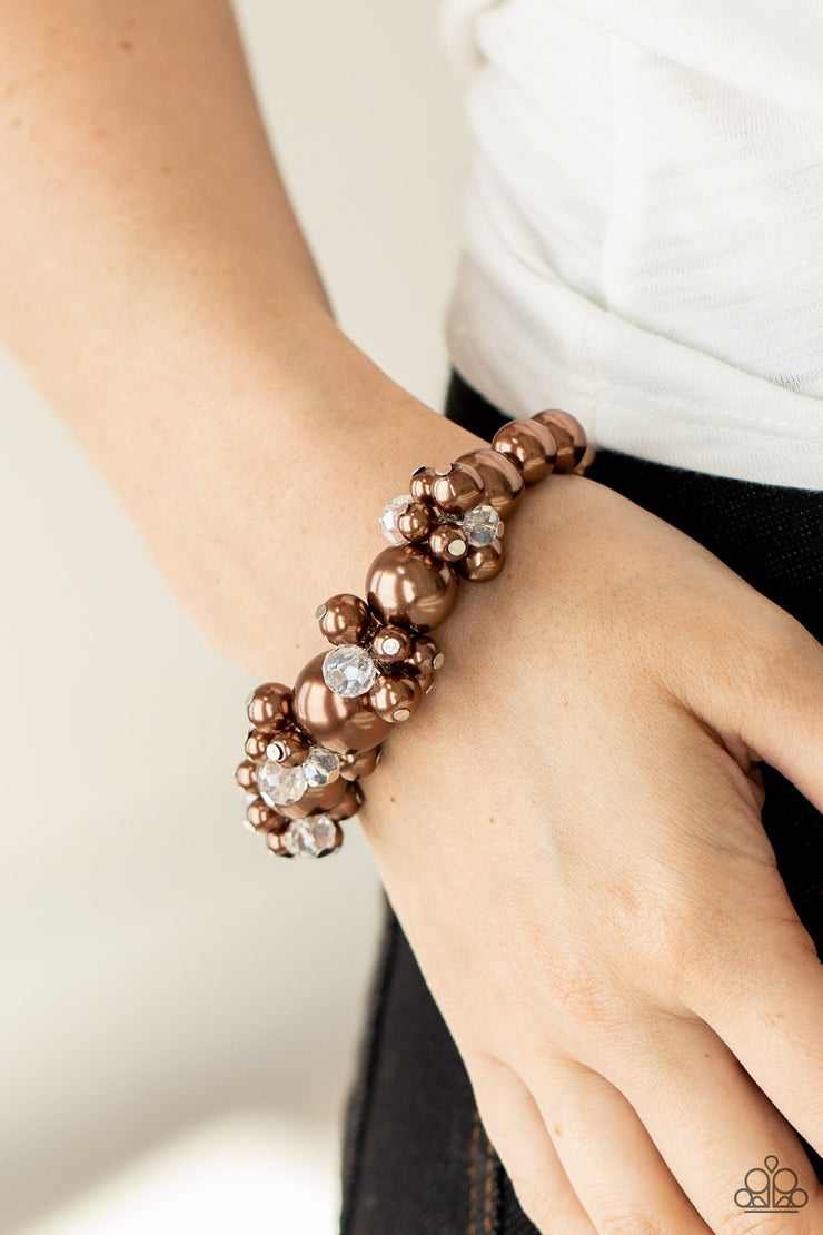 Upcycled Upscale - Brown Bracelet