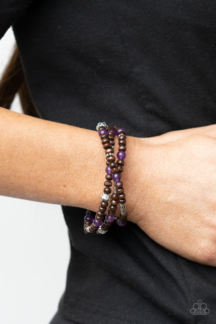 Woodsy Walkabout - Purple Bracelet