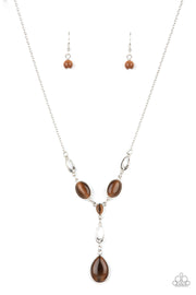 Ritzy Refinement - Brown Necklace