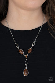 Ritzy Refinement - Brown Necklace