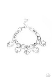 Candy Heart Charmer - White Bracelet