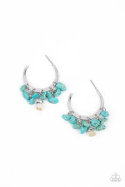 Gorgeously Grounding - Blue Earring