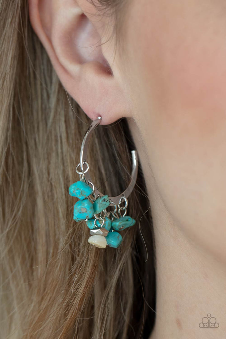 Gorgeously Grounding - Blue Earring