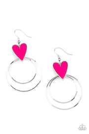 Happily Ever Hearts - Pink Earring